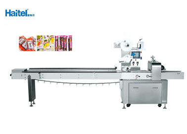 Multifunctional Cookie Wrapping Machine Horizontal Flow Type Stable Performence